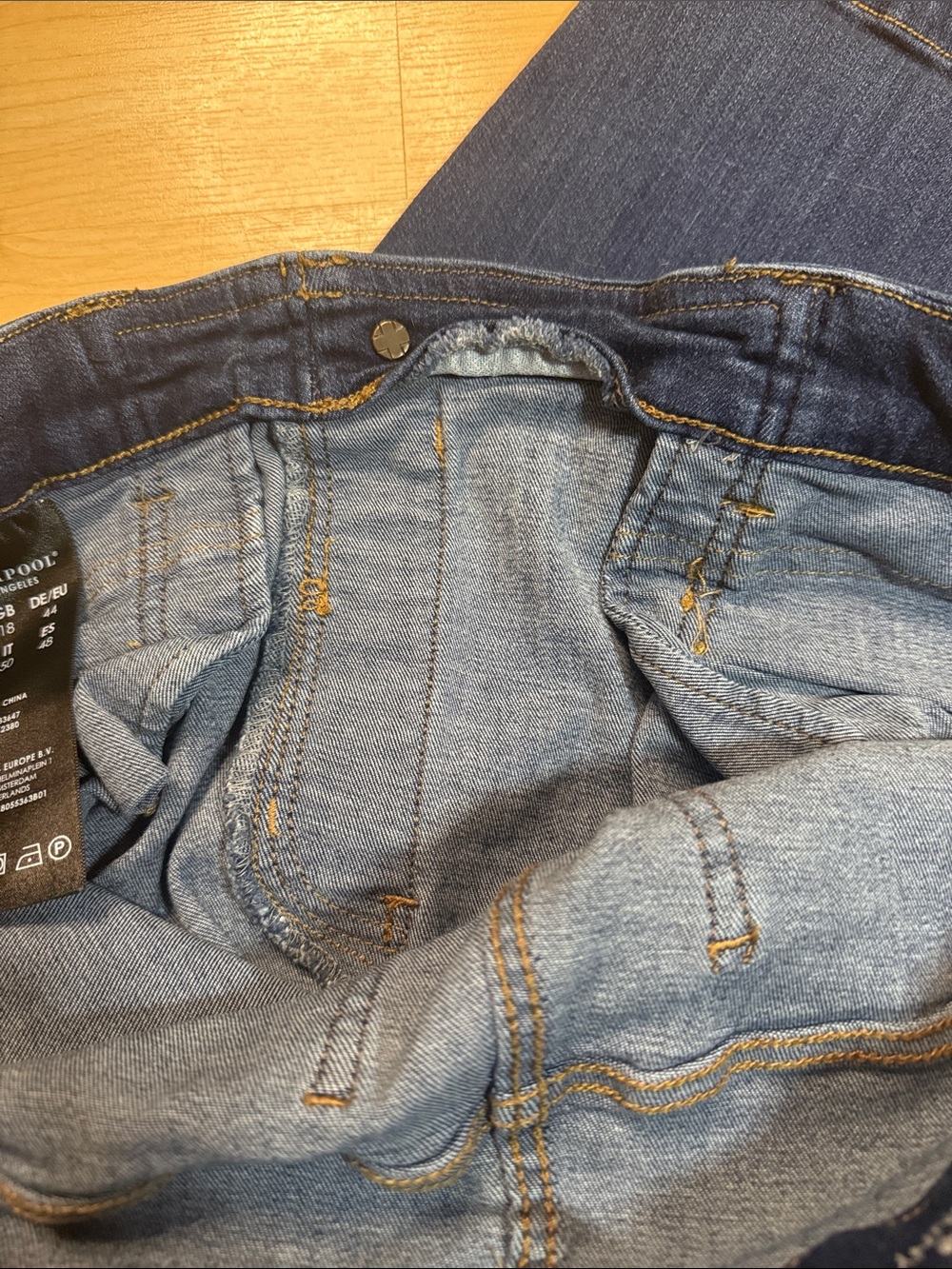 Liver Pool Los Angeles Women's Skinny Jeans Blue pull on 14/32 - Picture 6 of 6
